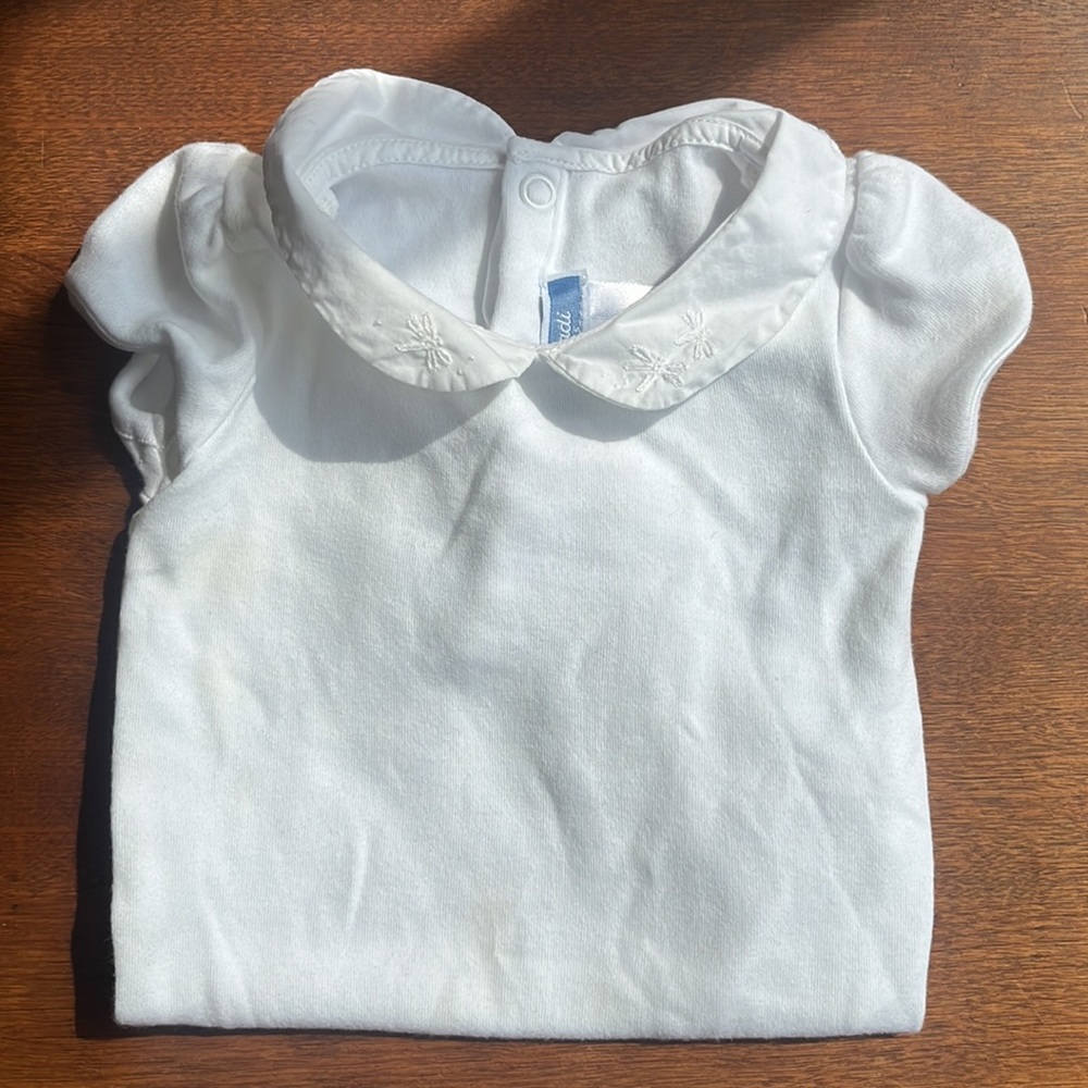 Jacadi Baby girl bodysuit with collar - 12 months